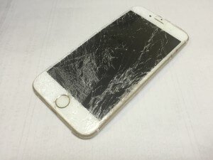 iPhone６ガラス液晶フレーム修理